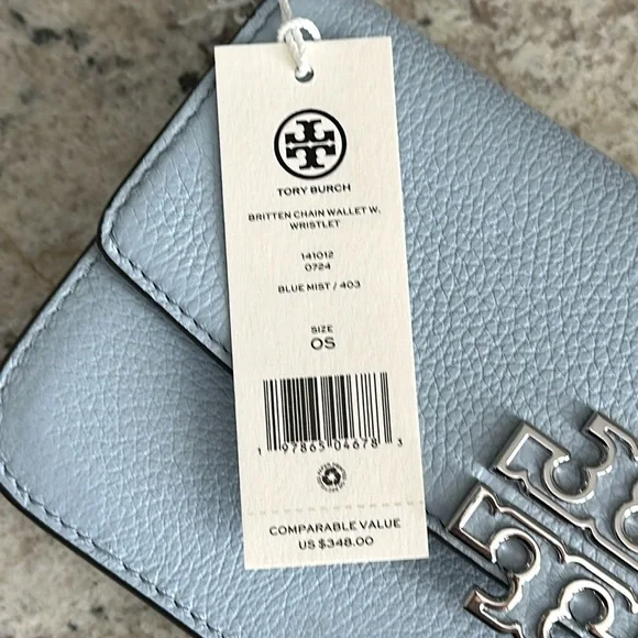 tory Burch Britten chain wallet wristlet - Picture 7 of 8